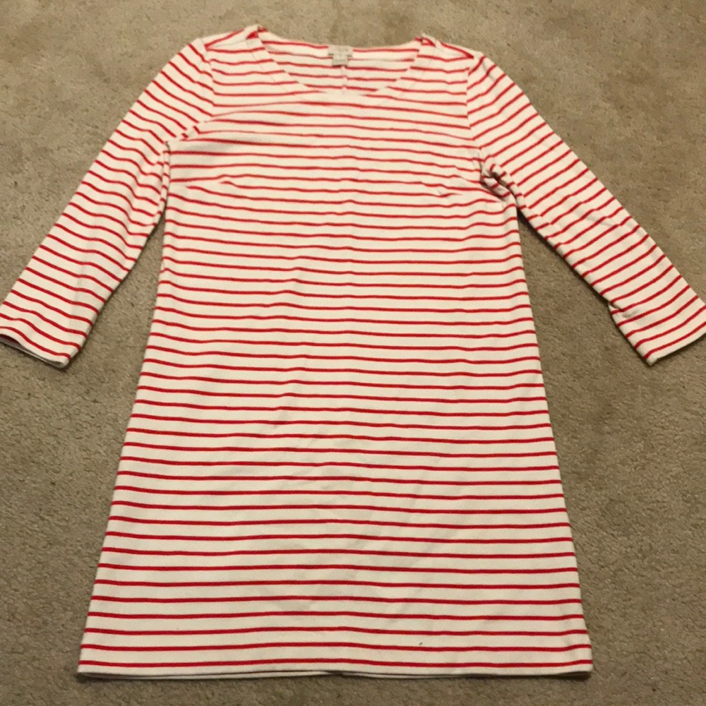 J crew striped dress